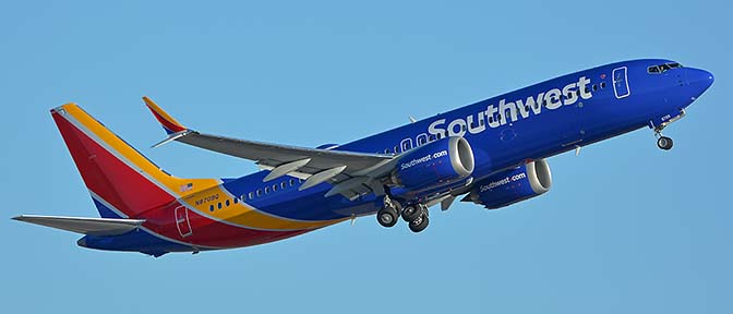 Southwest Boeing 737-8 Max N8709Q, Phoenix Sky Harbor, October 2, 2017